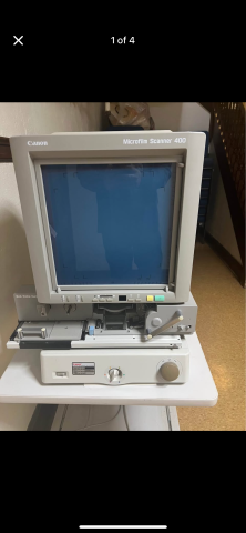 Front of Microfilm Scanner 400