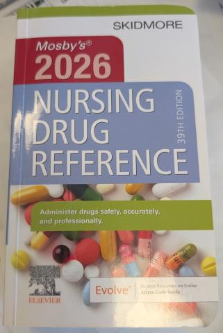 Cover picture Mosby's 2026 Nursing Drug Reference