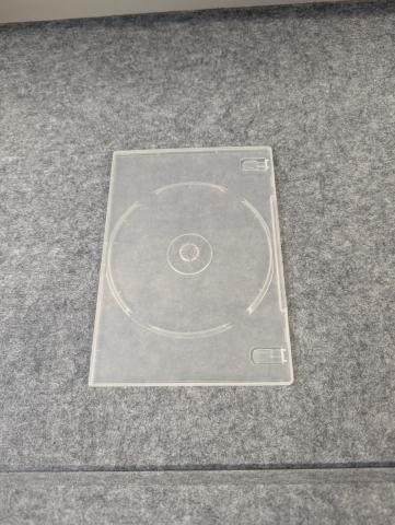 A clear DVD case 