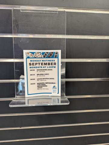 An acrylic slat wall holder