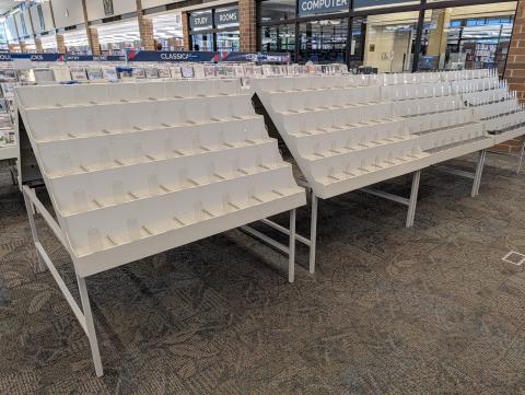(4) Media Display Rack