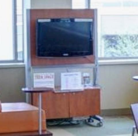wooden tv cart