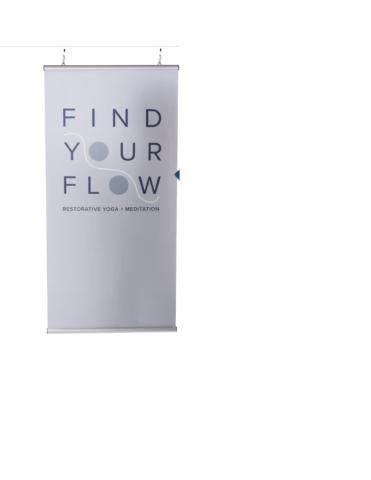 A clasped poster holder 