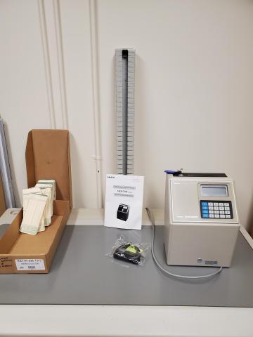 Punch Clock and supplies