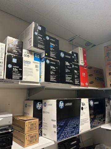 boxes of toner