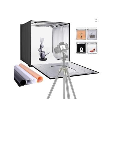 A black and silver photobox 