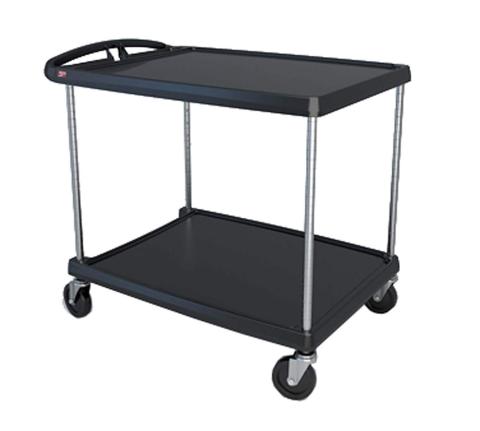 Black Utility Cart - two shelves
