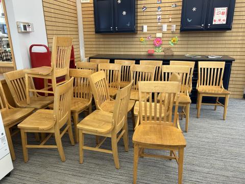 Free solid wood chairs