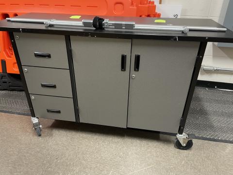 Demonstration Table with Storage