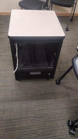 A cubic electronics cart