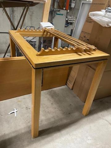 Wooden Library Newspaper Display Rack