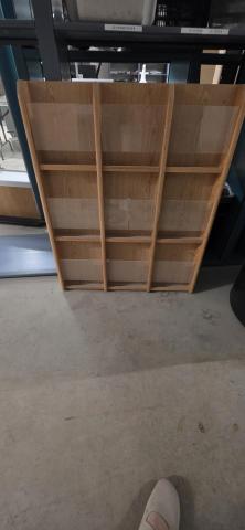 wooden brochure holder
