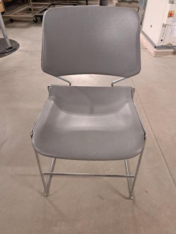 Dark Gray plastic seat & back