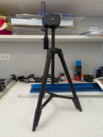A black tripod 